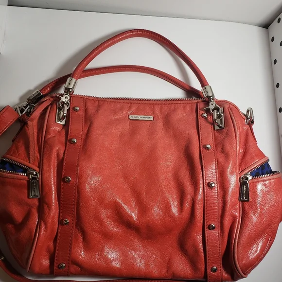 Rebecca Minkoff | Bags | Rebecca Minkoff Orange Red Leather 